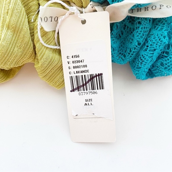 ANTHROPOLOGIE Large Textured Scrunchie Set of 3 NWT - Picture 6 of 7